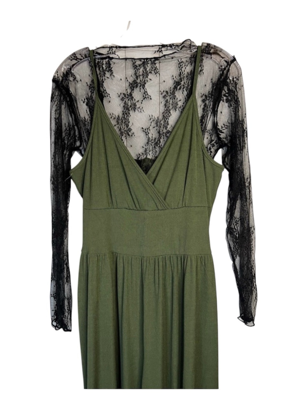 Olive Green Women's Jumpsuit - Picture 2 of 14